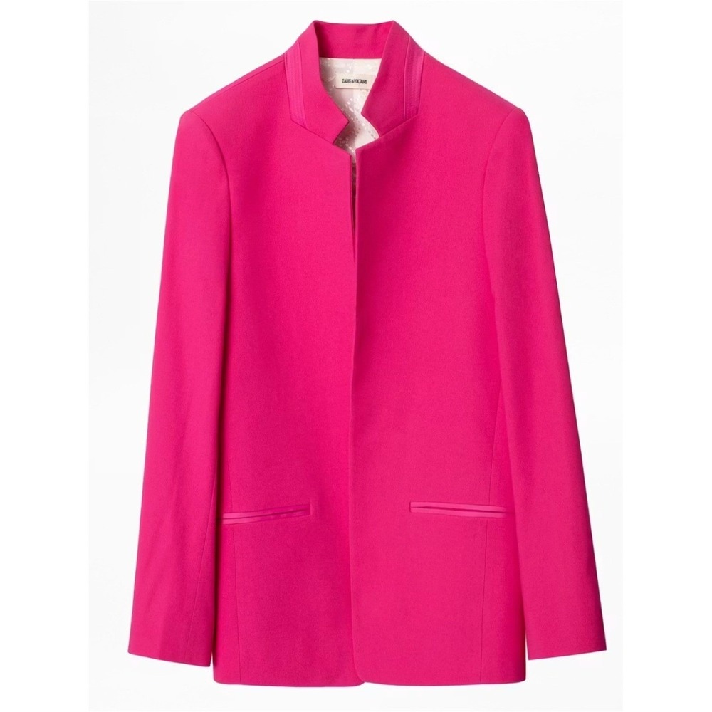 NWT Zadig & Voltaire Volly Satin Jacket | Size 36 - Picture 2 of 14